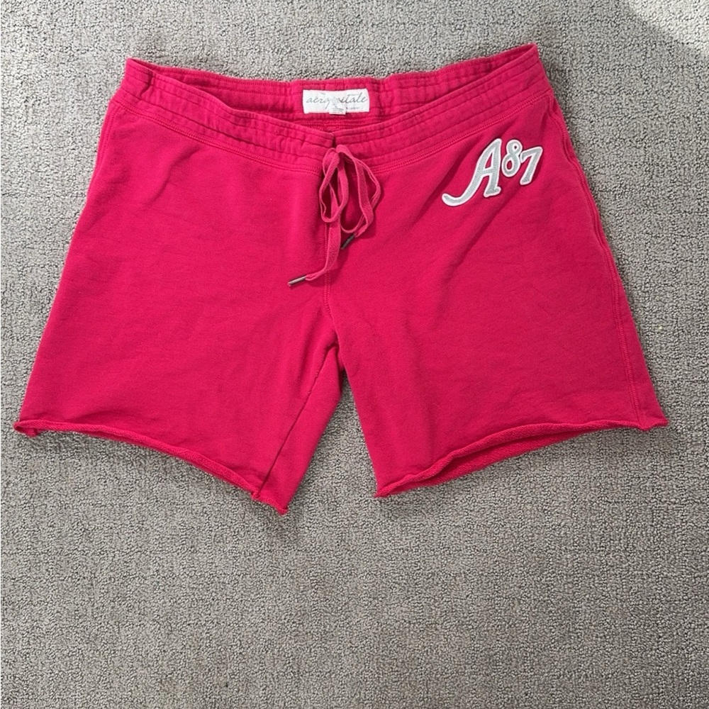 Aeropostale Hot Pink Sweat Shorts